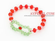 Red Crystal And Green Crystal Bracelet Is Sold At $1.29